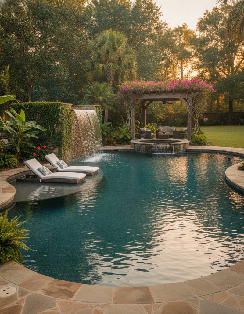 Resort pool build level