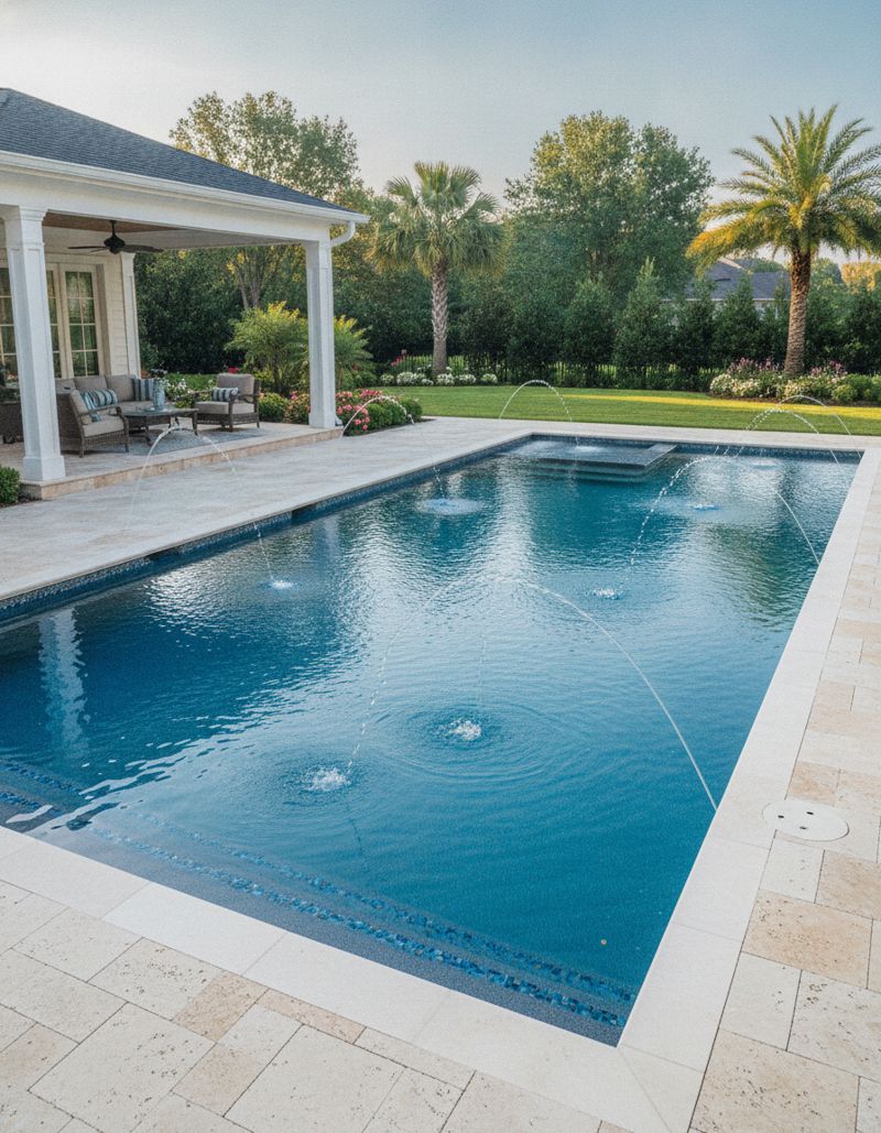 Resort pool build level