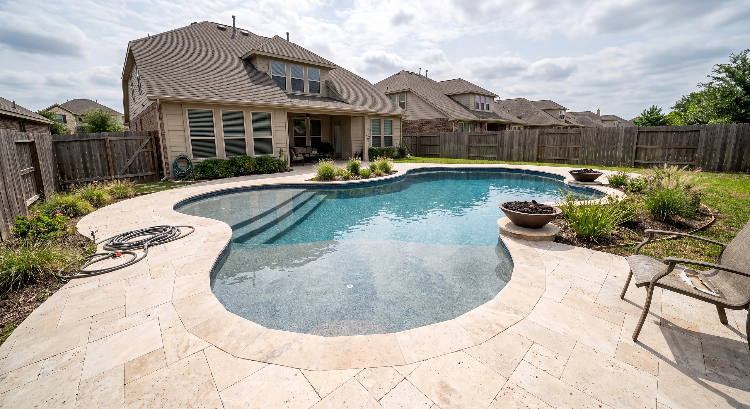 Copper Court, Freeform / Natural pool