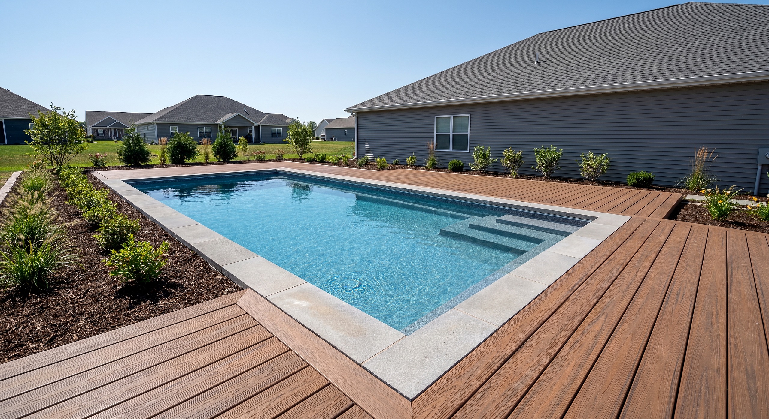 Juniper Haven, Geometric / Modern pool
