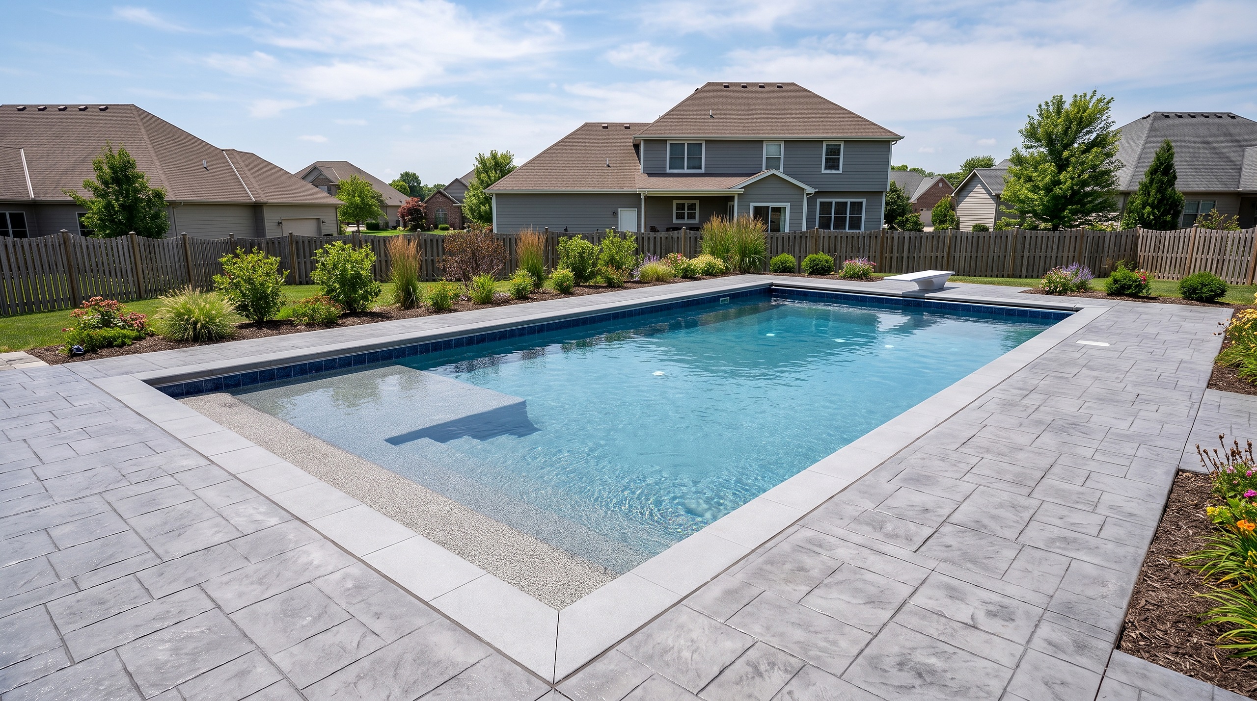 Cinder Haven, Geometric / Modern pool