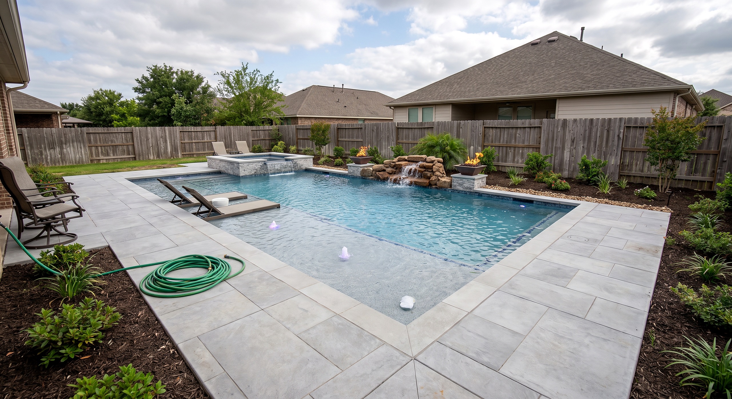 Linen Haven, Geometric / Modern pool