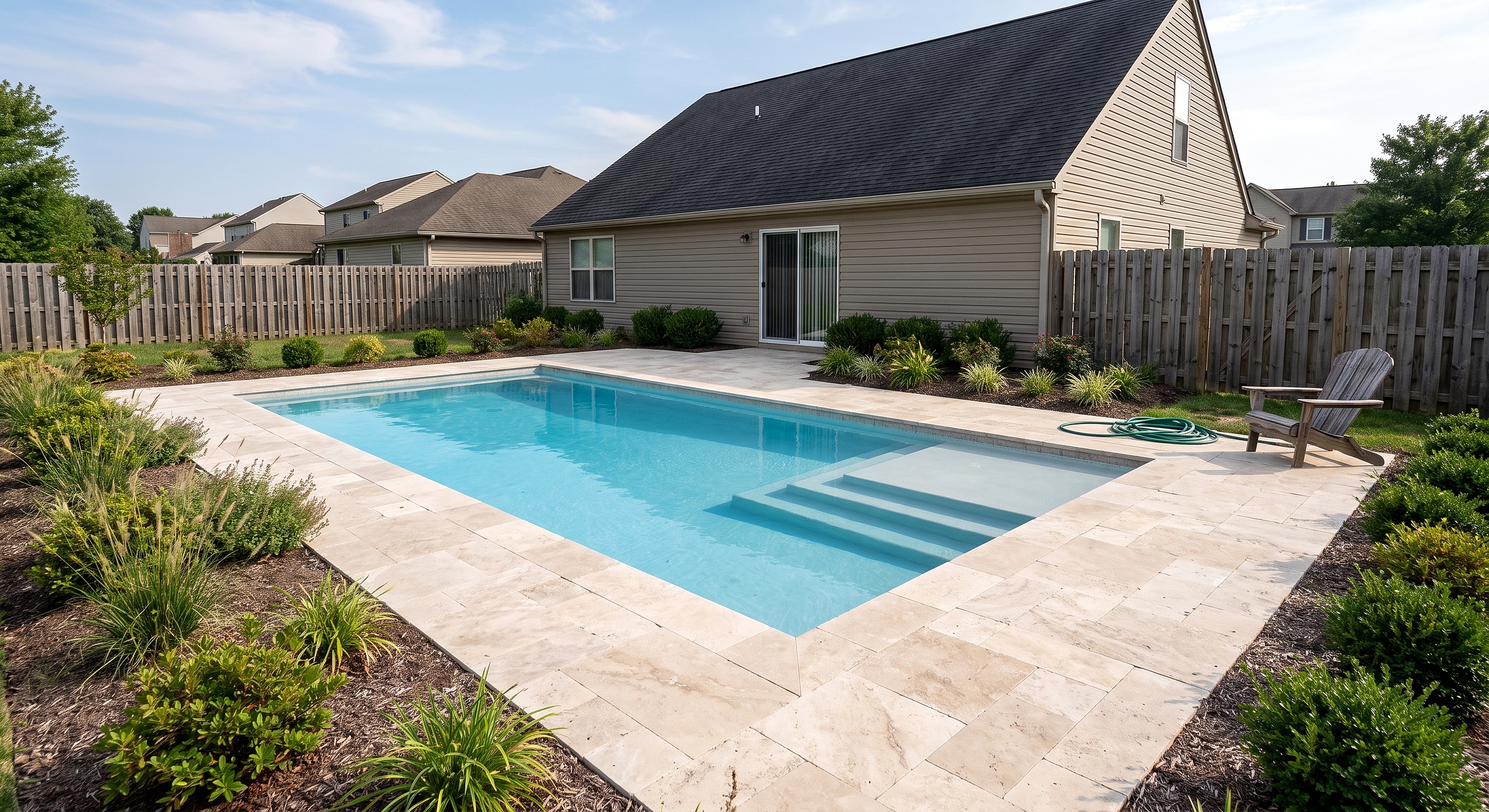 Copper Haven, Geometric / Modern pool