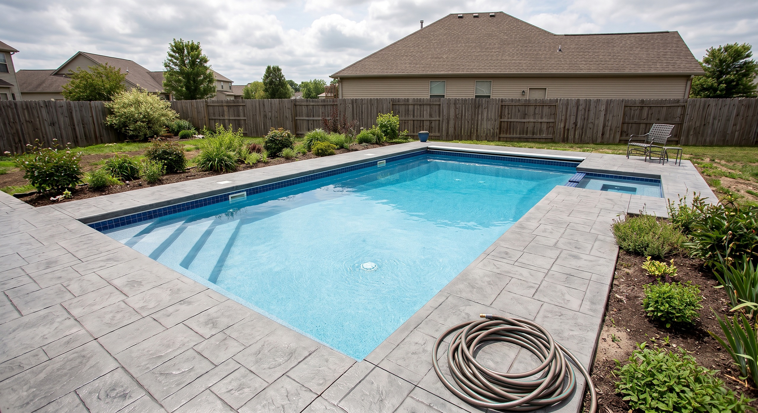 Cedar Walk, Geometric / Modern pool