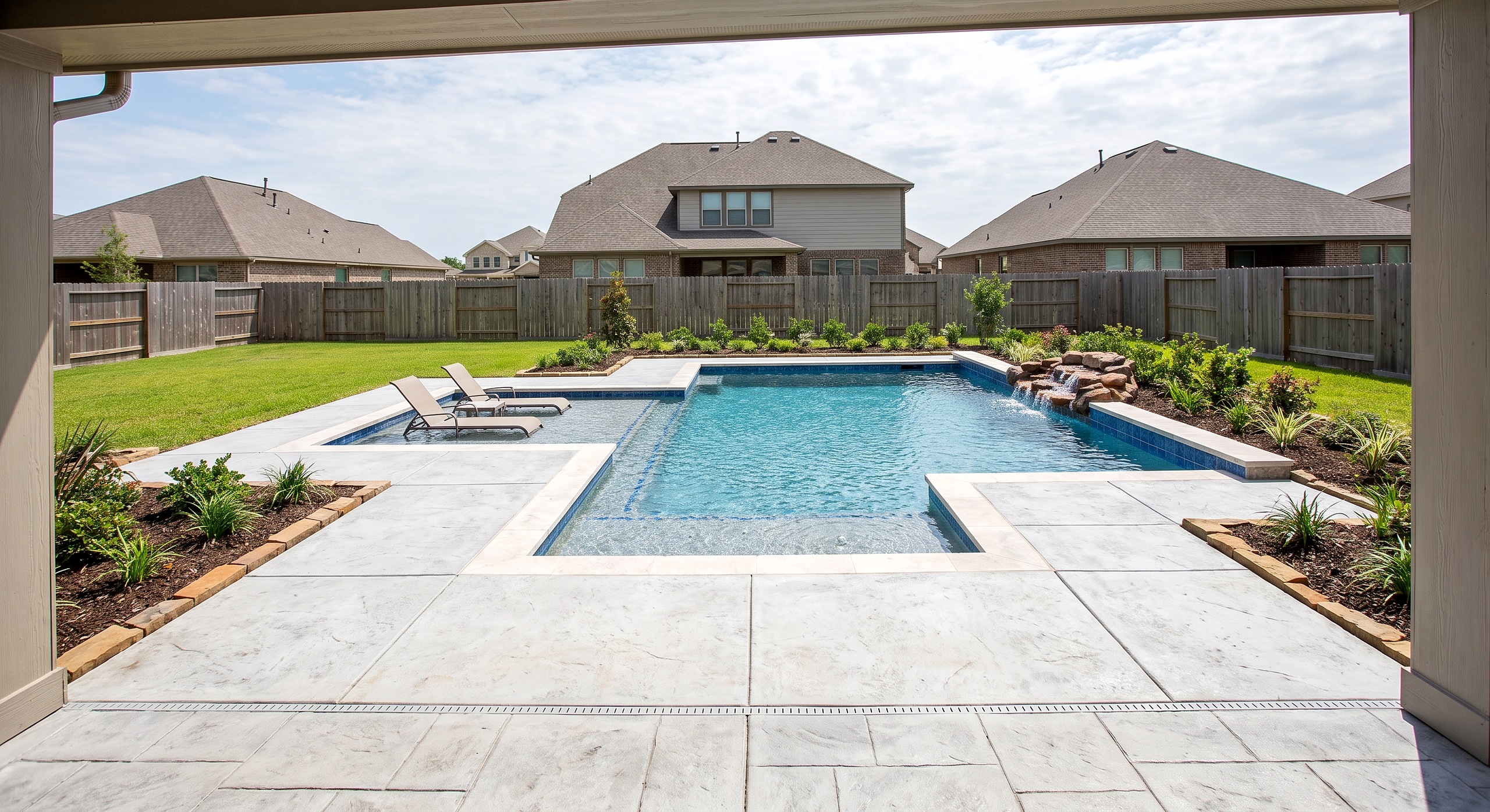 Willow Walk, Geometric / Modern pool