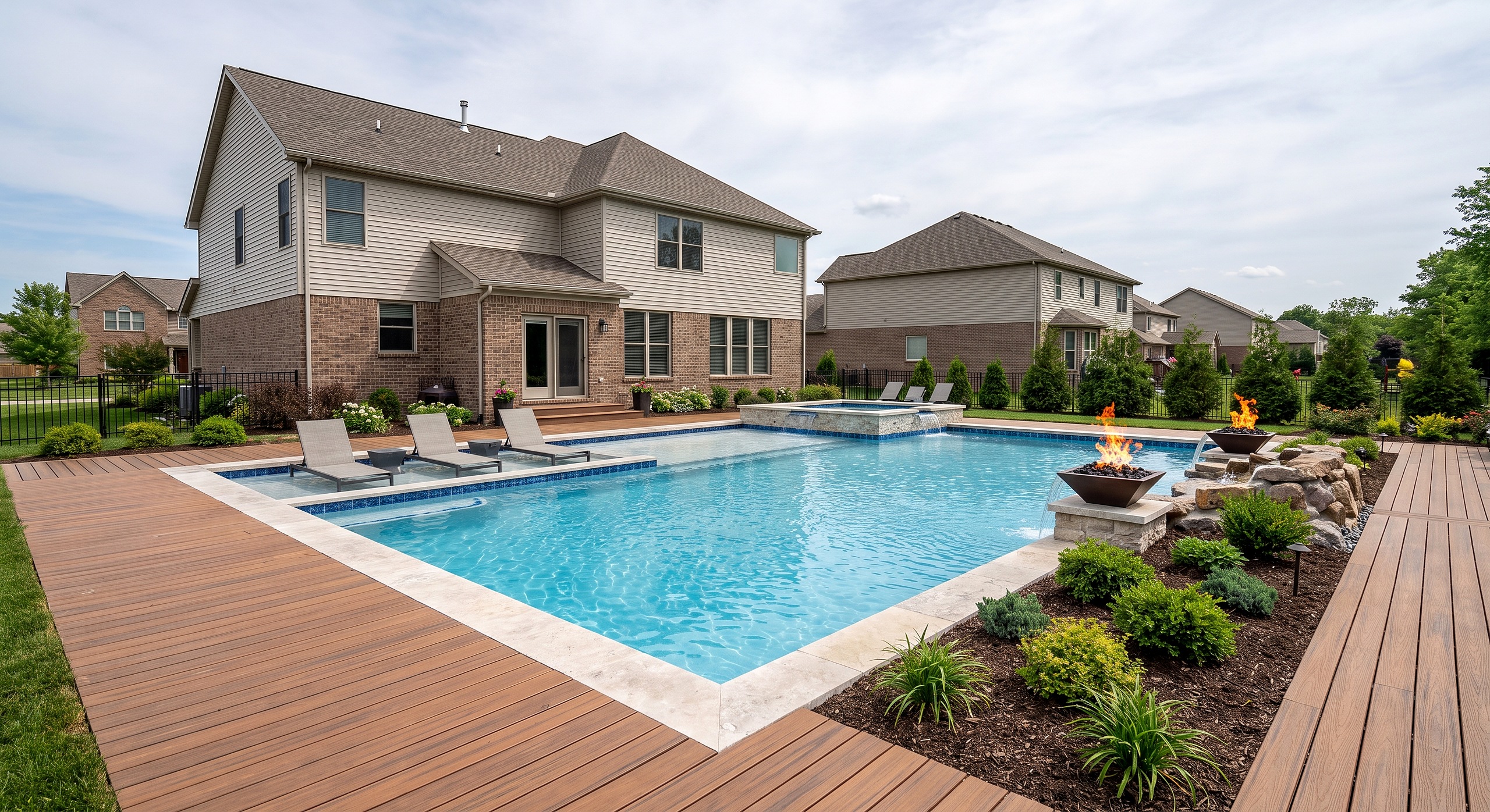 Stone Walk, Geometric / Modern pool
