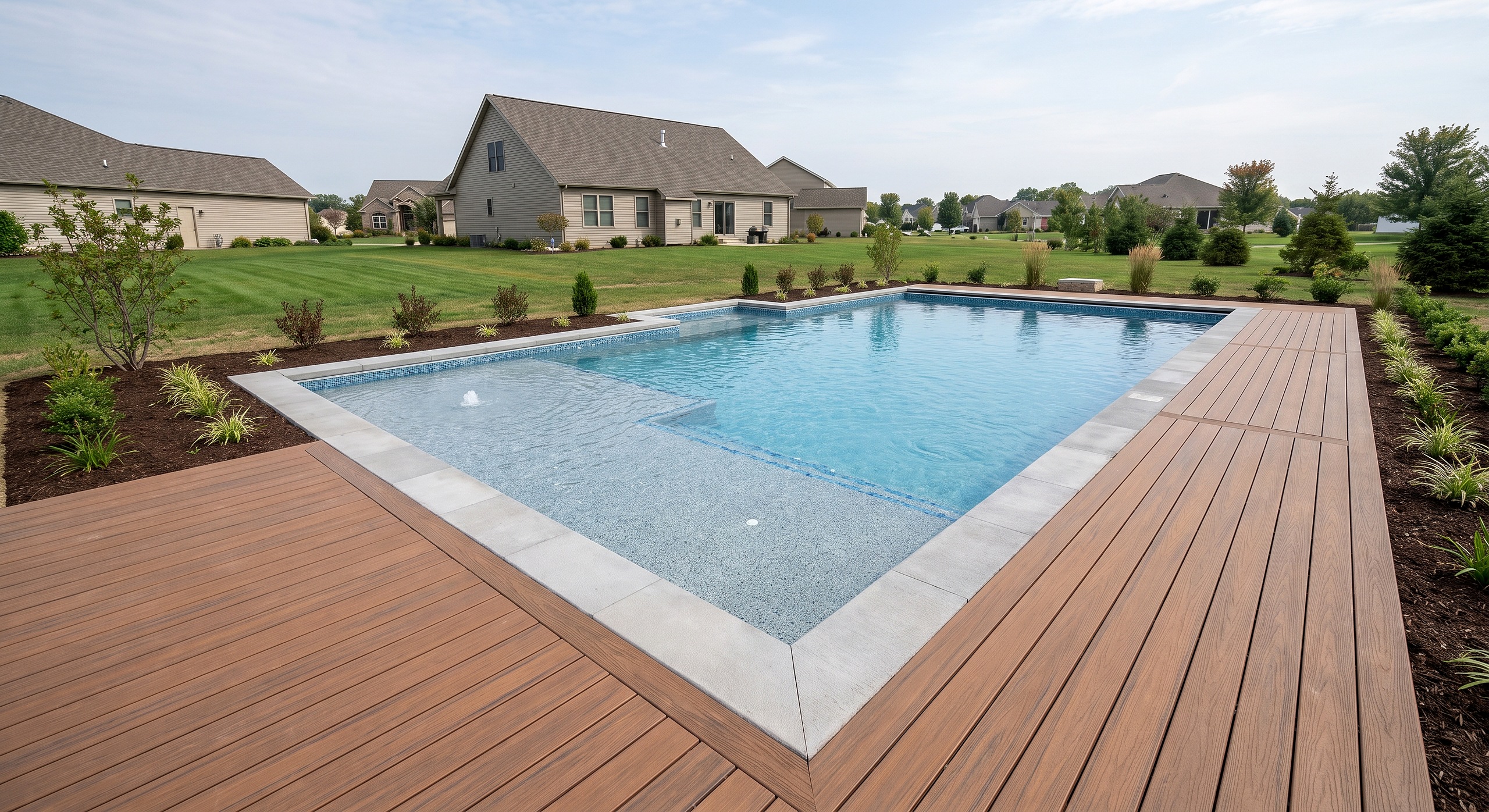 Terrace Light, Geometric / Modern pool
