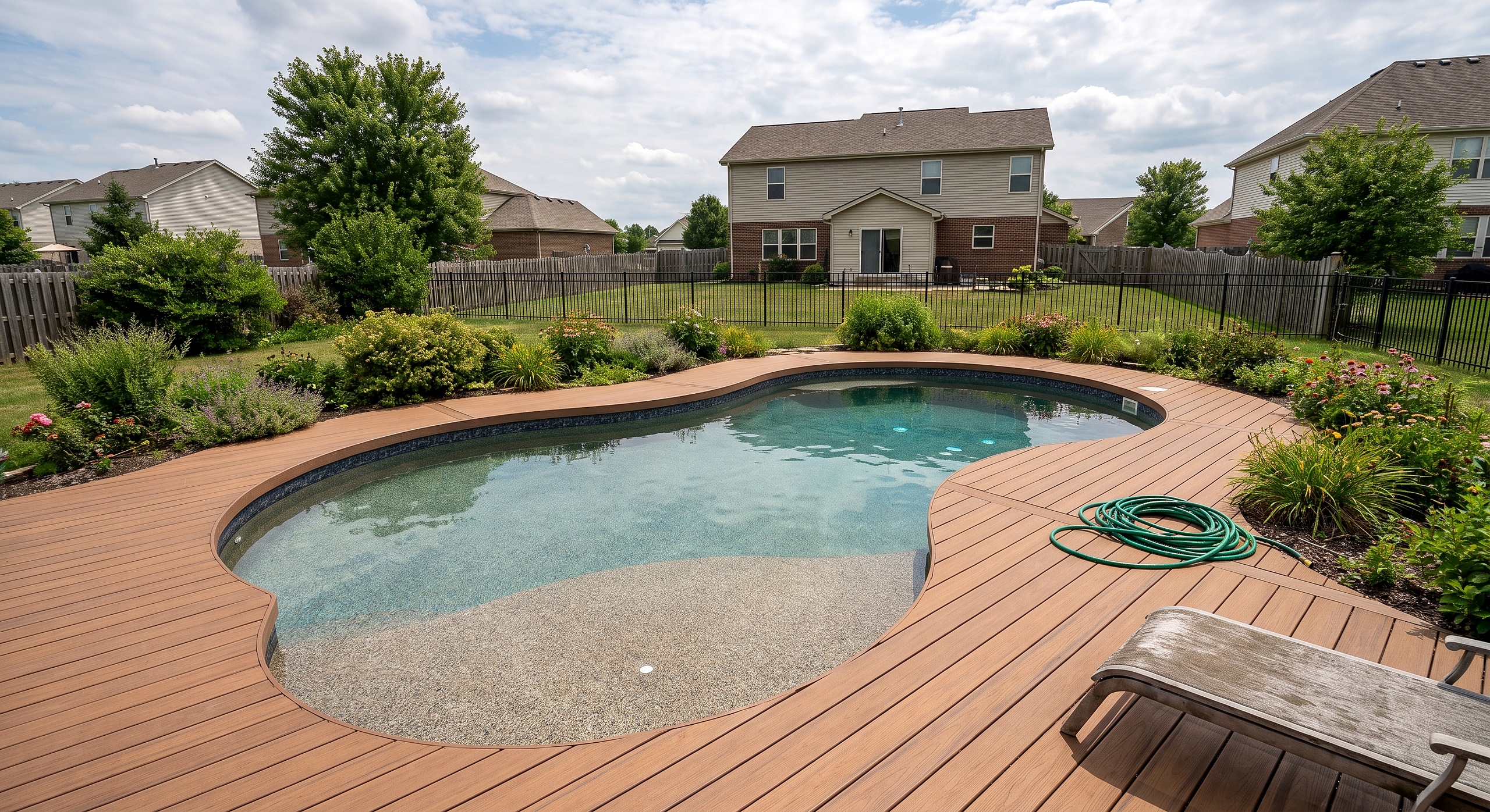 Stone House, Freeform / Natural pool