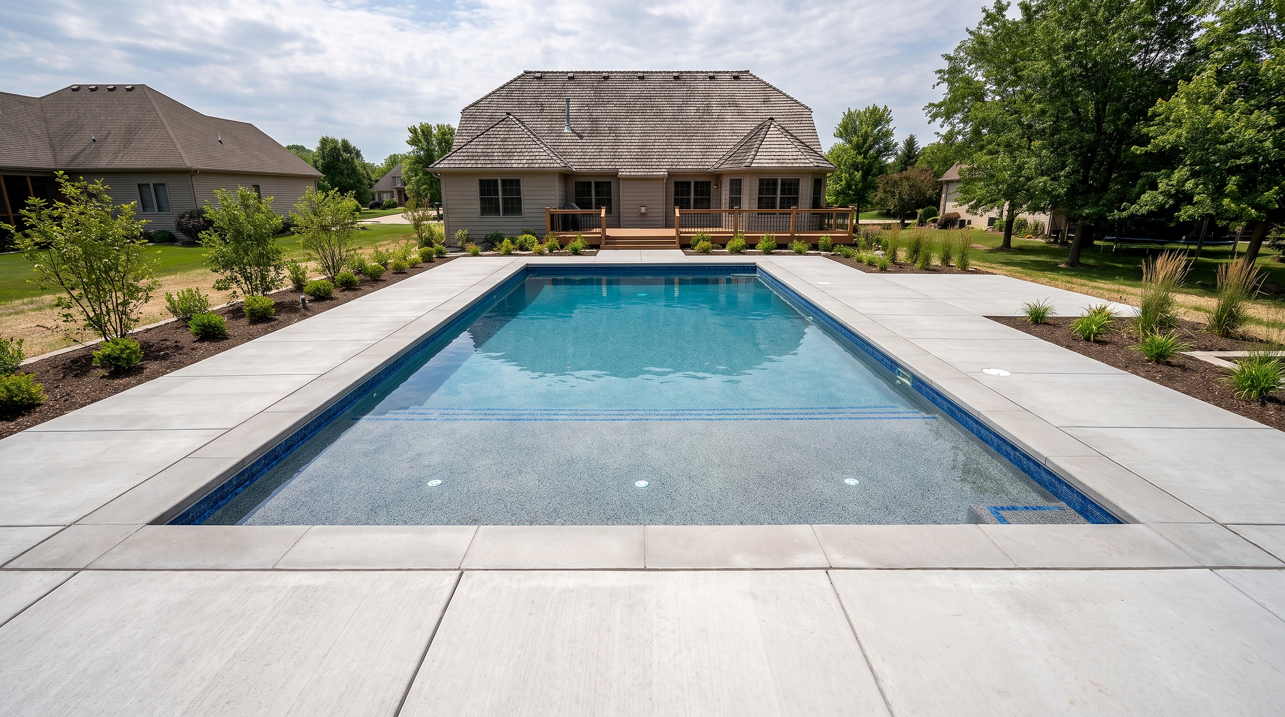 Birch House, Rectangle pool