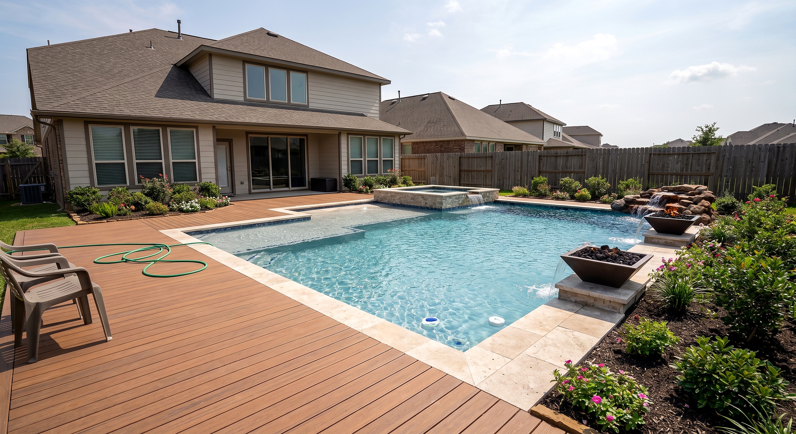 Moss House, Geometric / Modern pool
