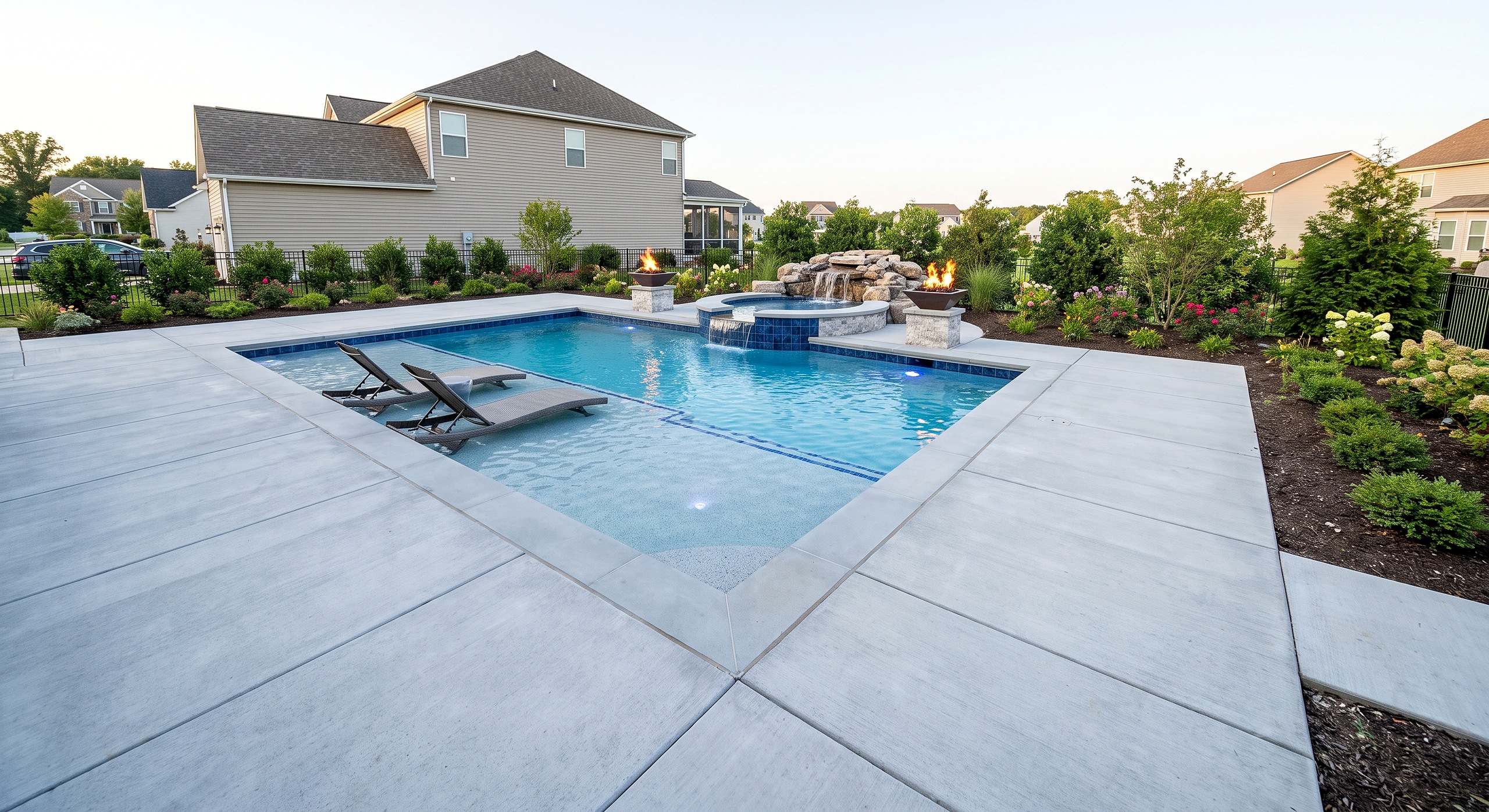 Pebble Grove, Plunge pool