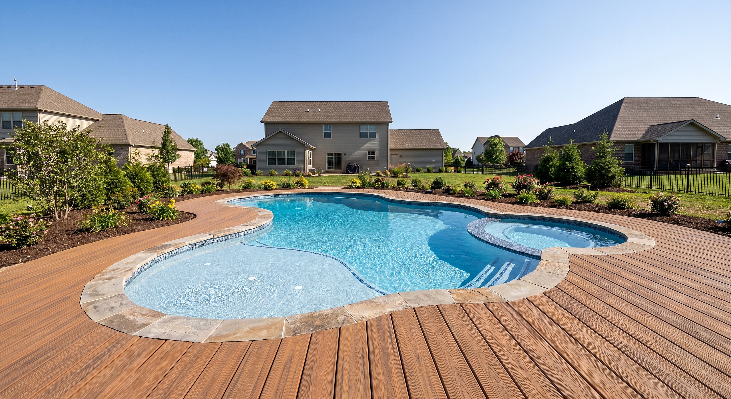 Terrace Ridge, Freeform / Natural pool