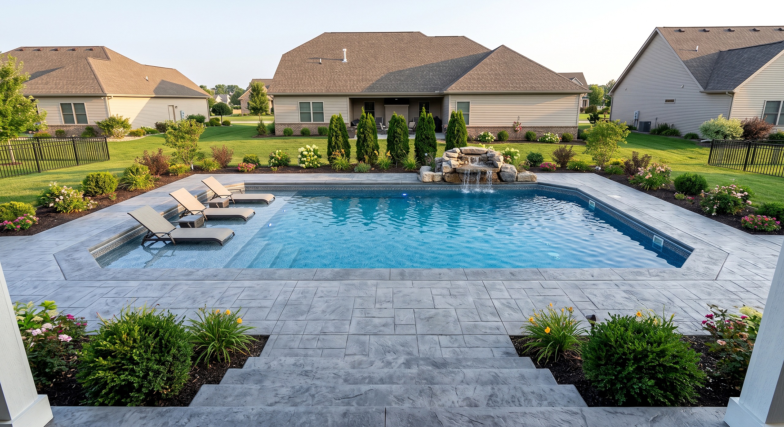 Cinder Ridge, Grecian / Classical pool