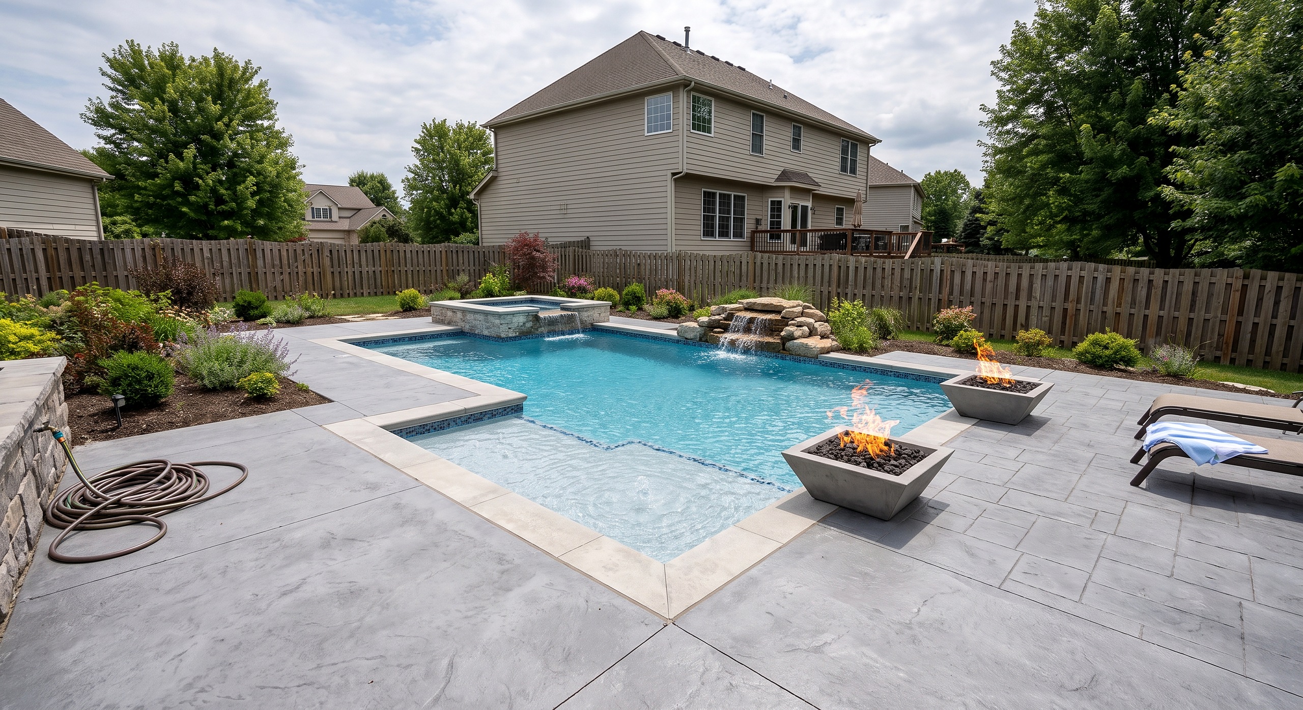 Lantern Shore, Geometric / Modern pool
