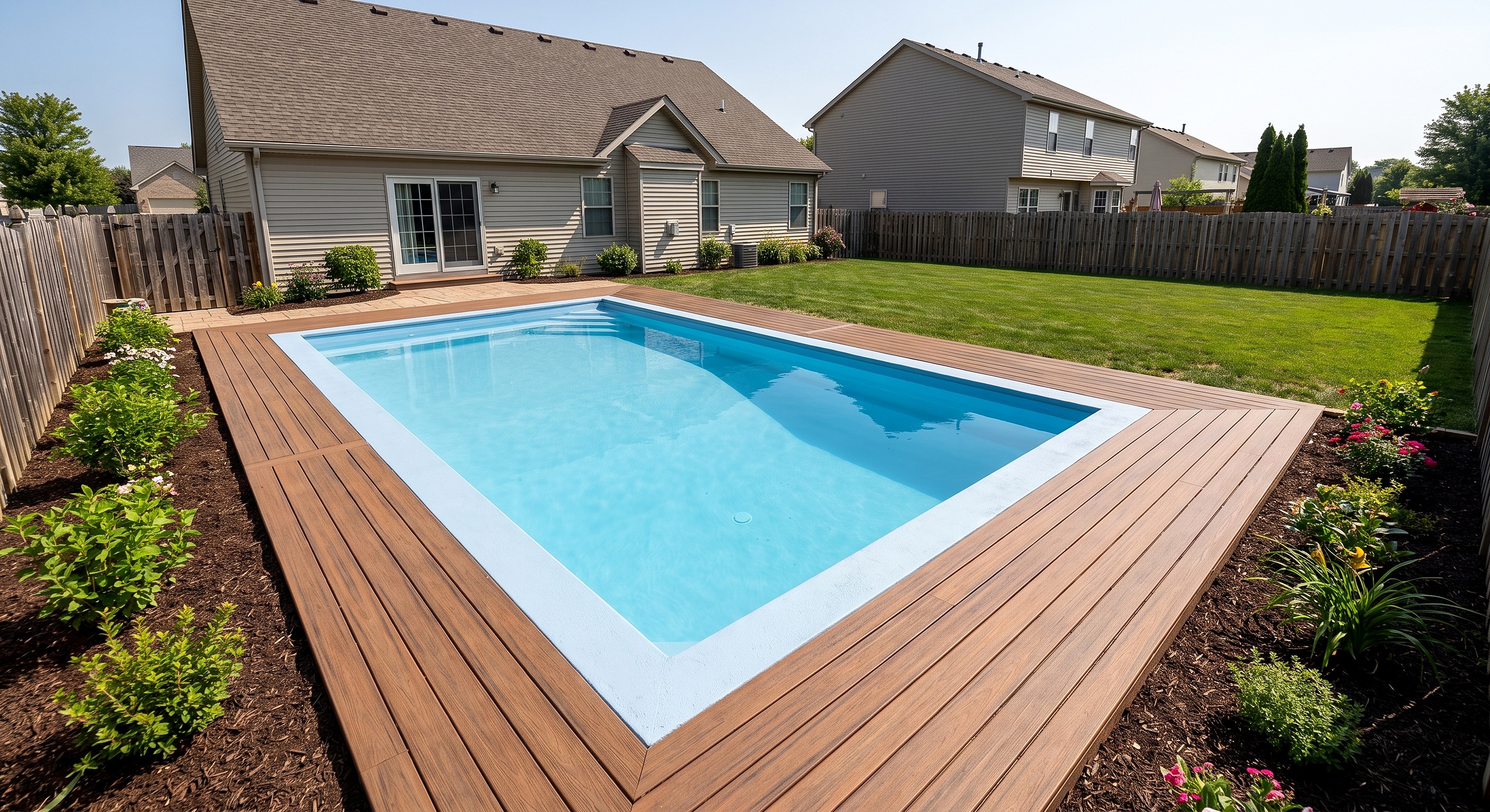 Juniper Shore, Geometric / Modern pool