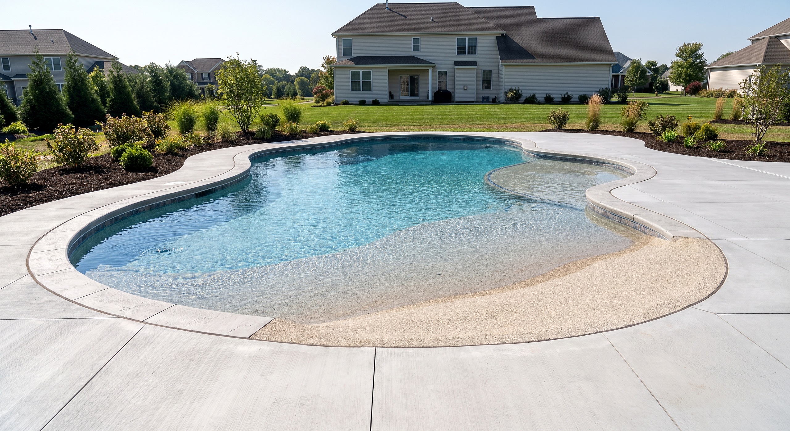 Willow Rest, Freeform / Natural pool