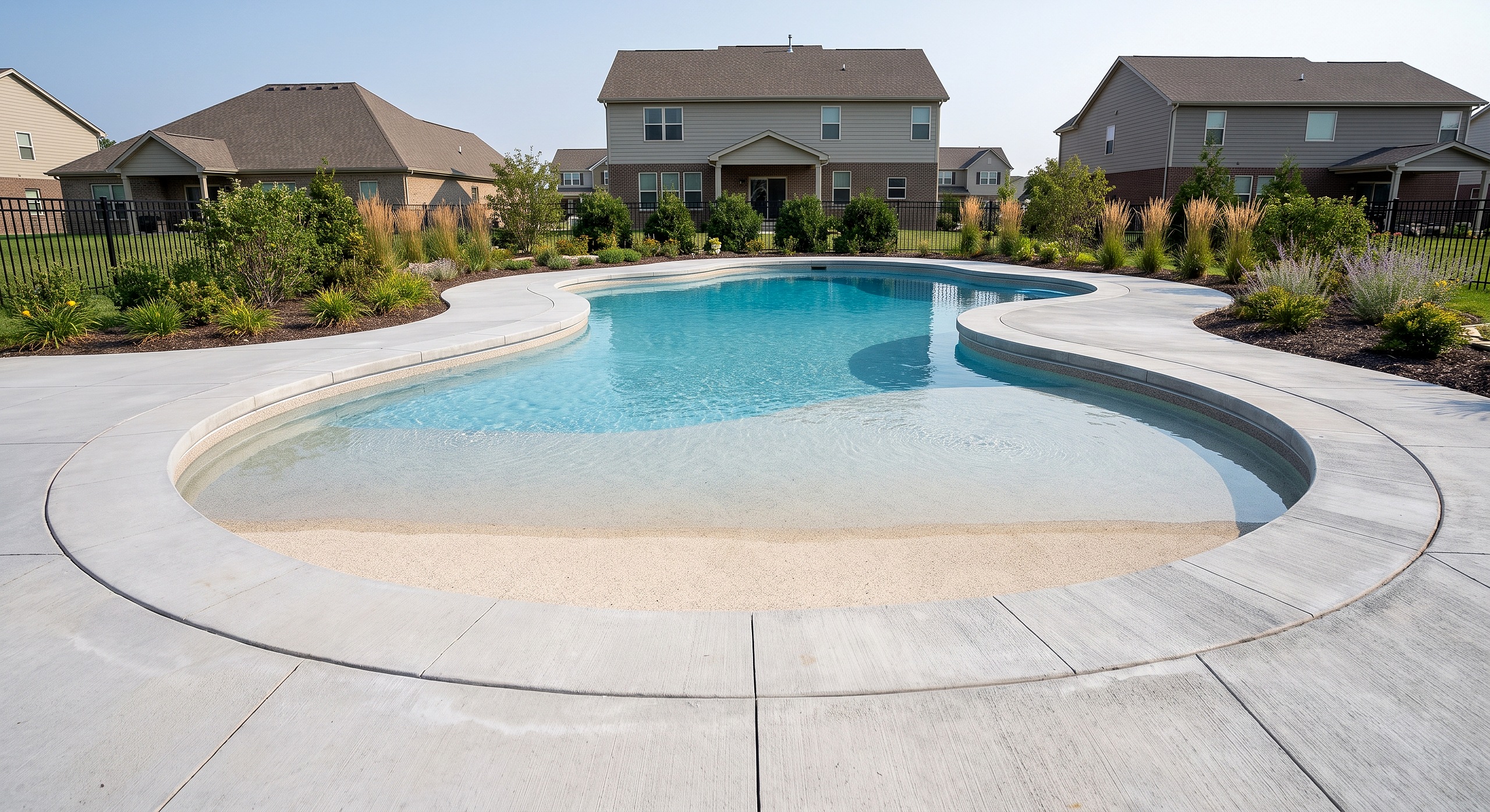 Birch Rest, Freeform / Natural pool