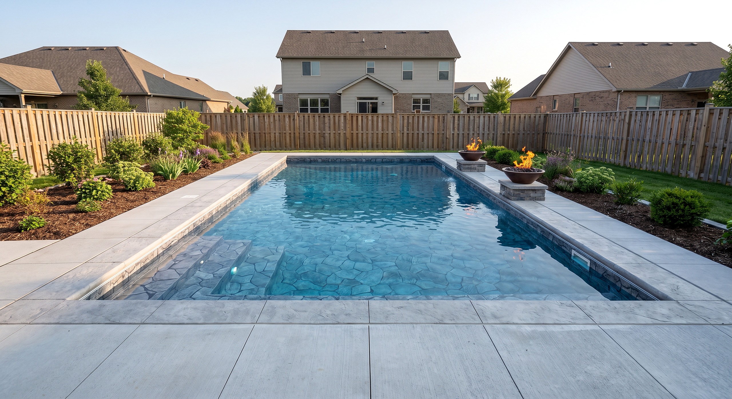 Moss Brook, Rectangle pool