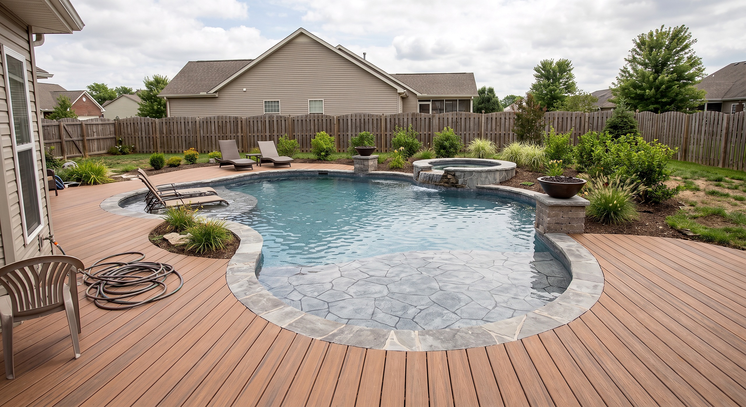 Willow Hollow, Freeform / Natural pool