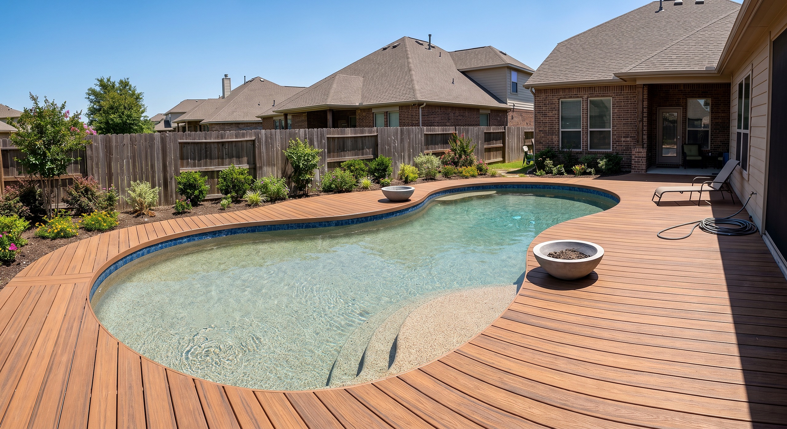 Birch Crest, Freeform / Natural pool
