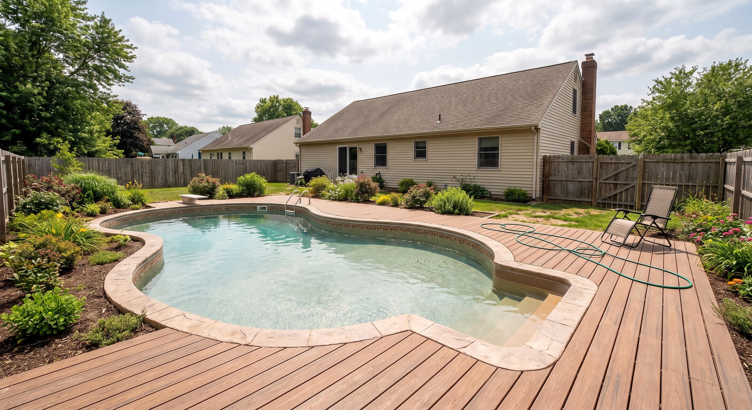 Birch Vale, Freeform / Natural pool